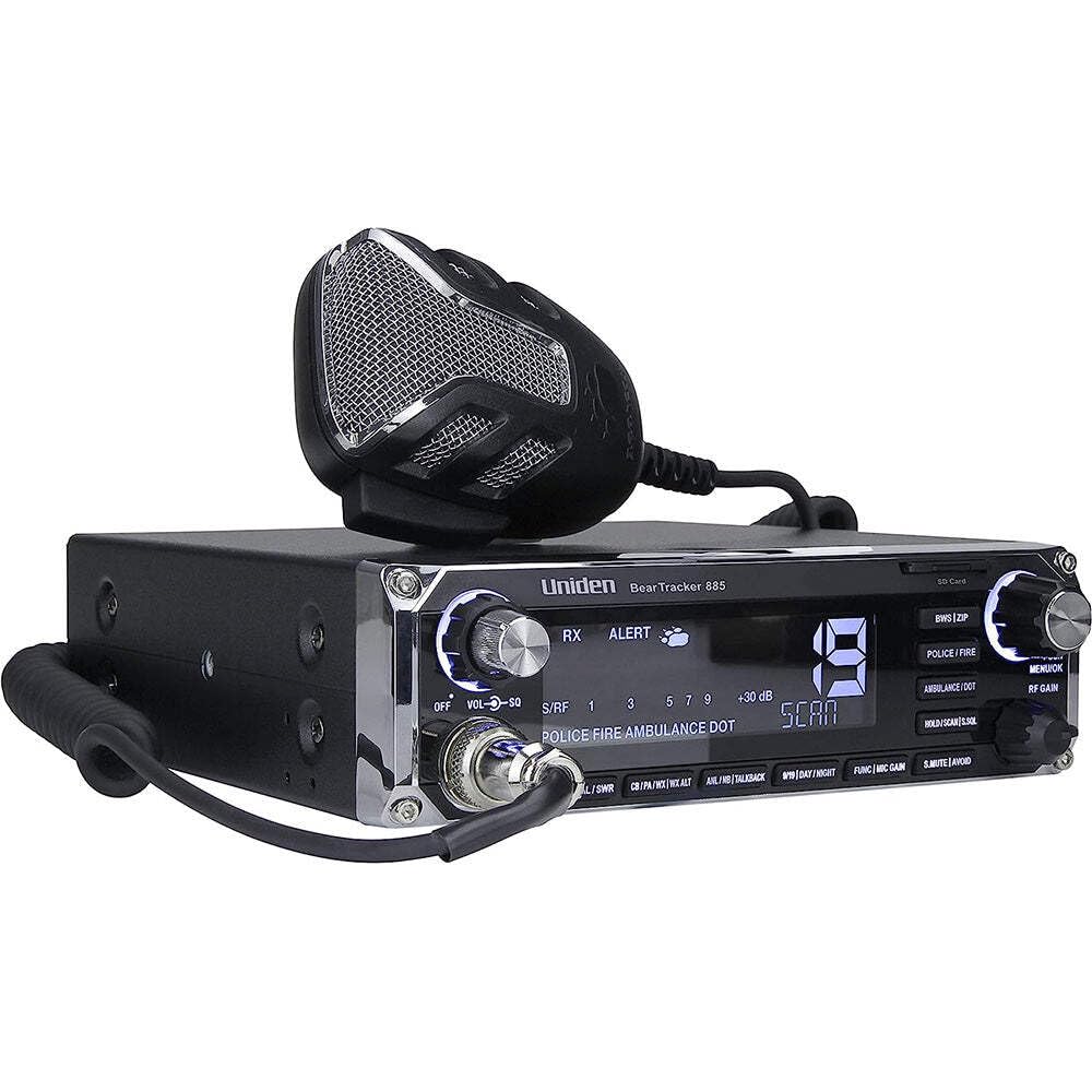 Uniden BEARTRACKER 885 Hybrid Full-Featured CB Radio + Digital TrunkTracking Pol