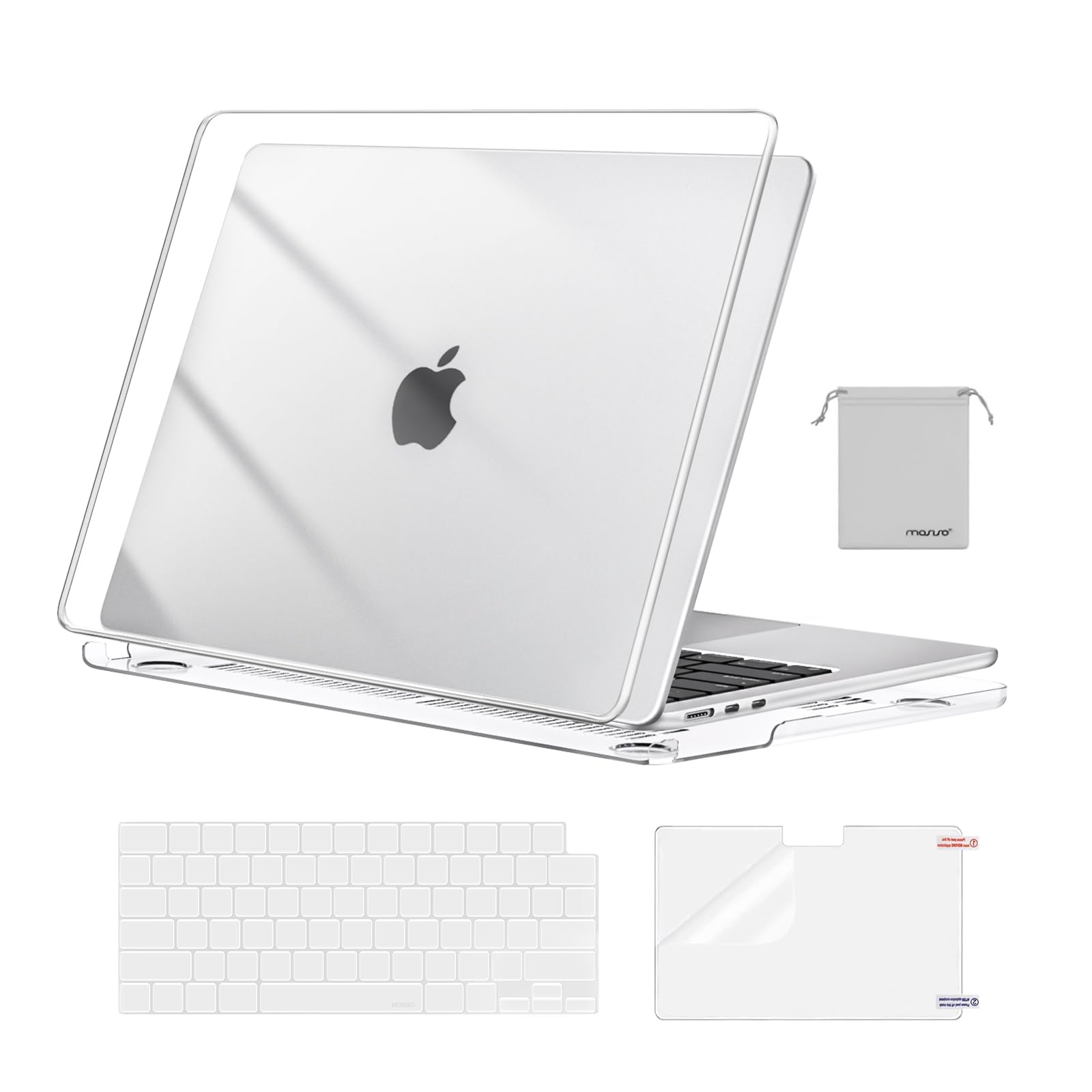 MOSISO Compatible with MacBook Air 13 inch Case M5 2026 M4 M3 M2 2025-2022 | A34