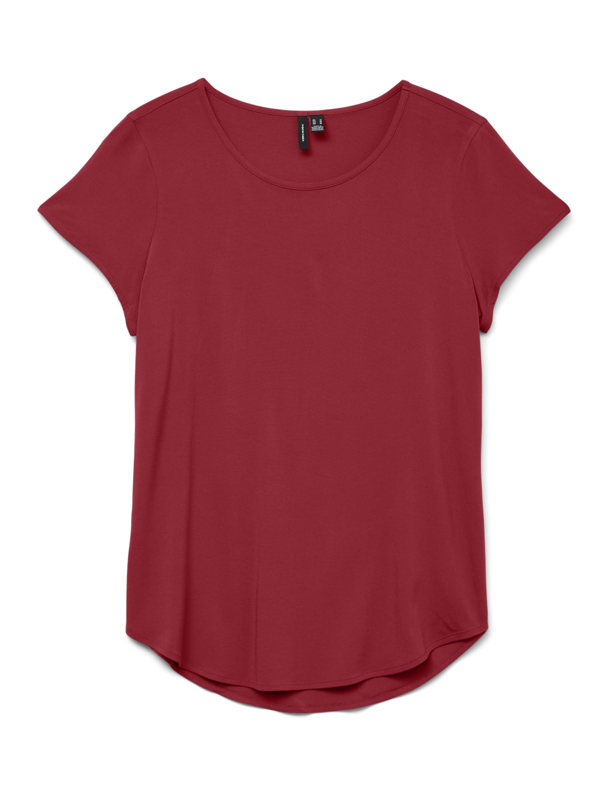 VERO MODA Women's Short Sleeve Crew Neck Regular Fit Essential Blouse