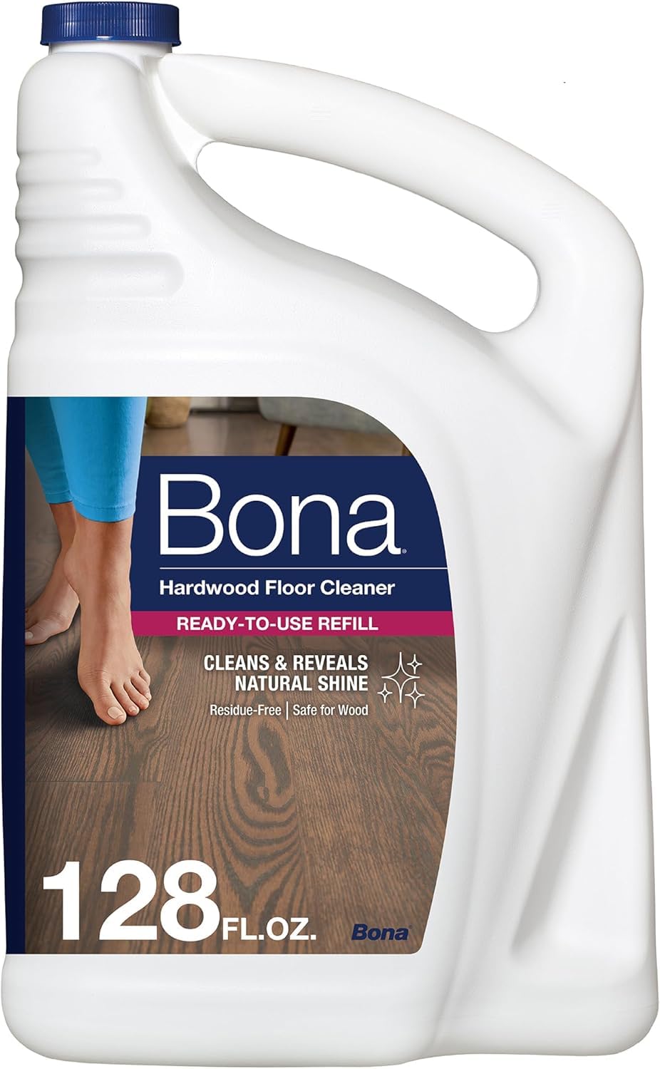 Bona Hardwood Floor Cleaner Refill - 128 fl oz - Unscented | Refill for Bona Spr