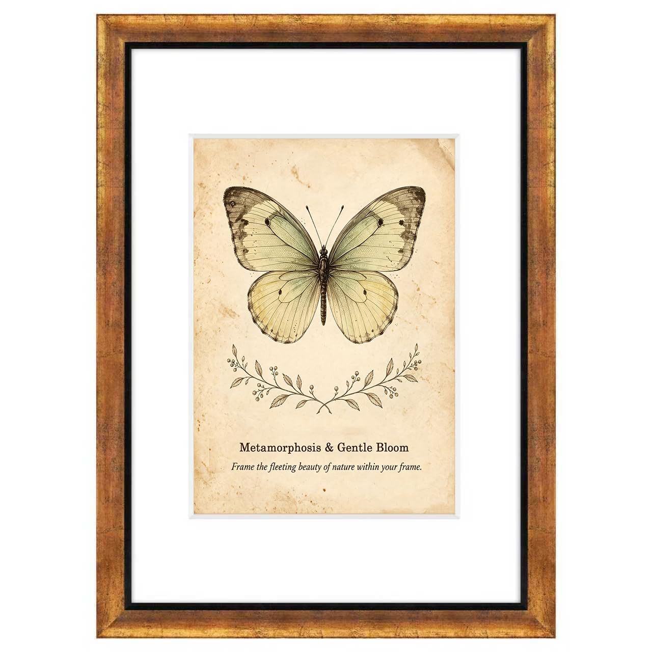 XUANLUO 1 Pack A3 Picture Frames,29.7 x42cm Rustic Frame,Gold