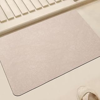 Diatomaceous Earth Bath Mat, Amazing Absorption x 2, Quick Drying x 3, Flexible, Bath Mat, Foot Wiping, Absorbent, Antibacterial, Anti-Slip, Easy to Store, Washable, Bathroom, Dressing Room