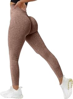 SENBAN High Waisted Leggings for Women Seamless Workout Gym Yoga Tummy Control Smile Contour Sports Tights