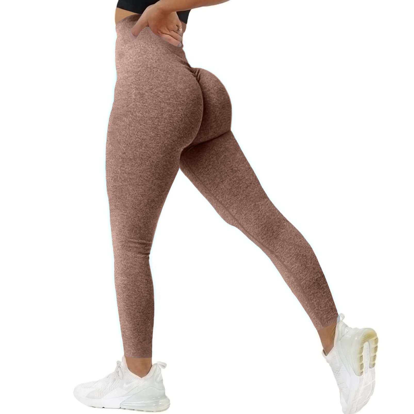 SENBAN High Waisted Leggings for Women Seamless Workout Gym Yoga Tummy Control S