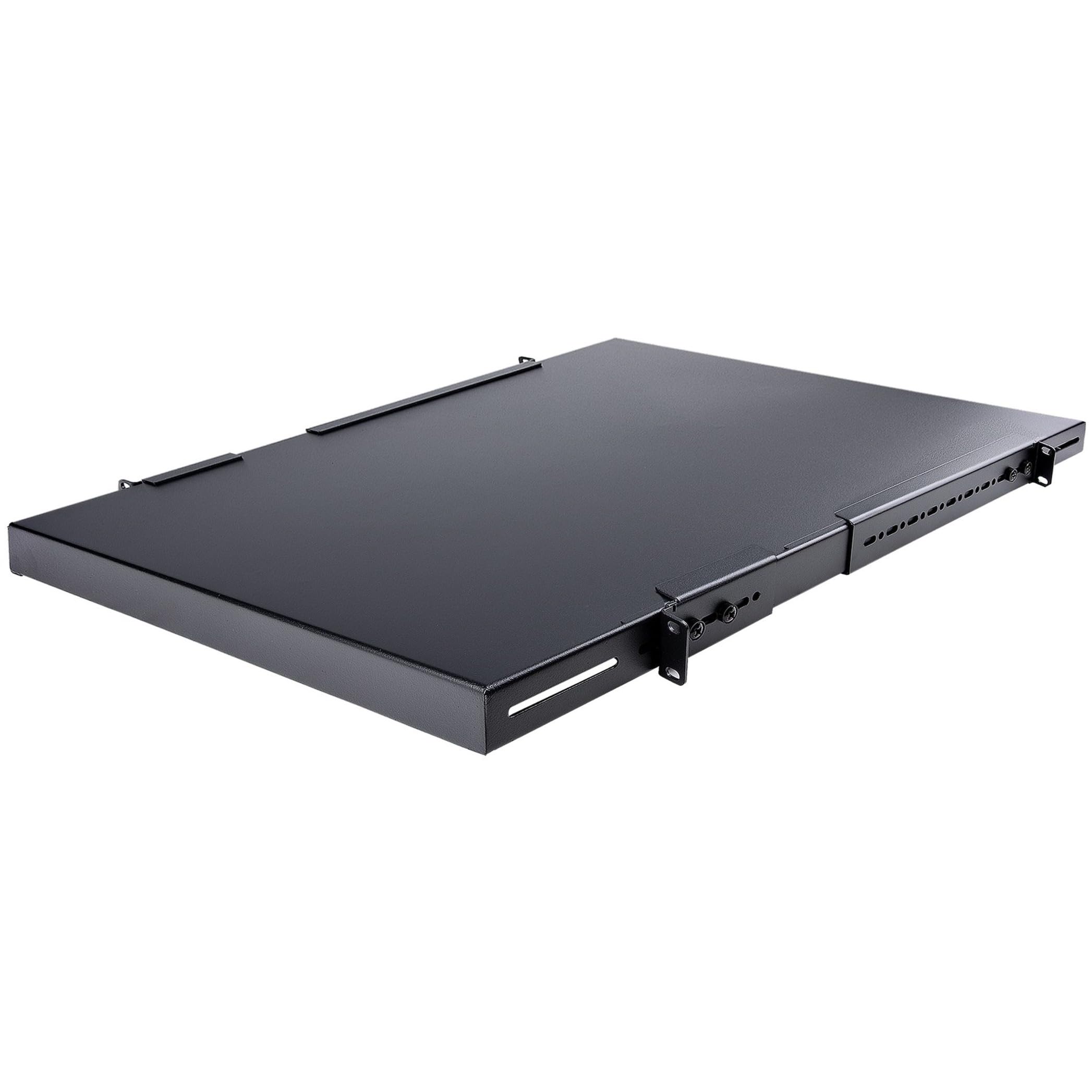 StarTech.com 1U Adjustable Server Rack Mount Shelf, 175lbs, 19.5–38in Adjustable