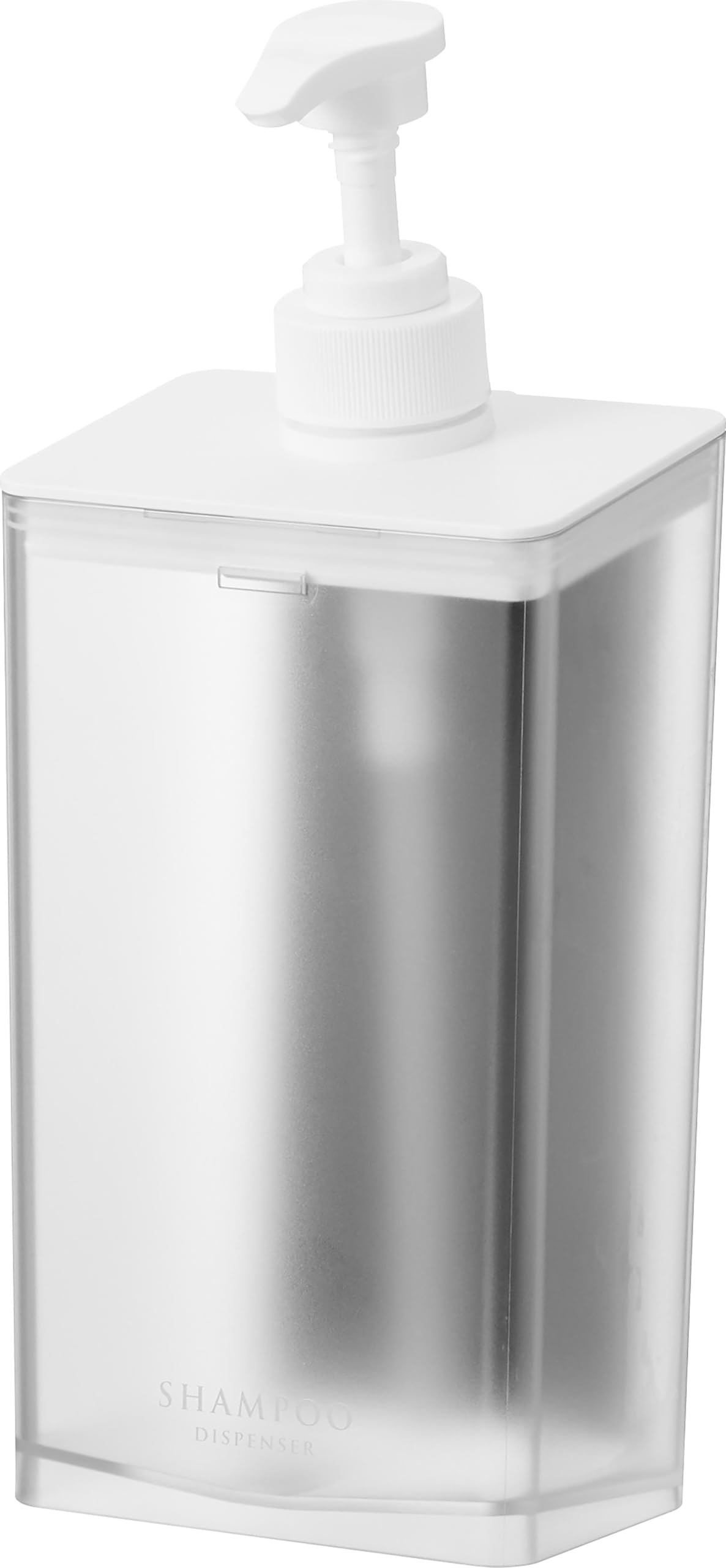 Yamazaki 10864 Magnetic Dispenser, Shampoo, 28.7 fl oz (850 ml), Clear, W4.1 x D