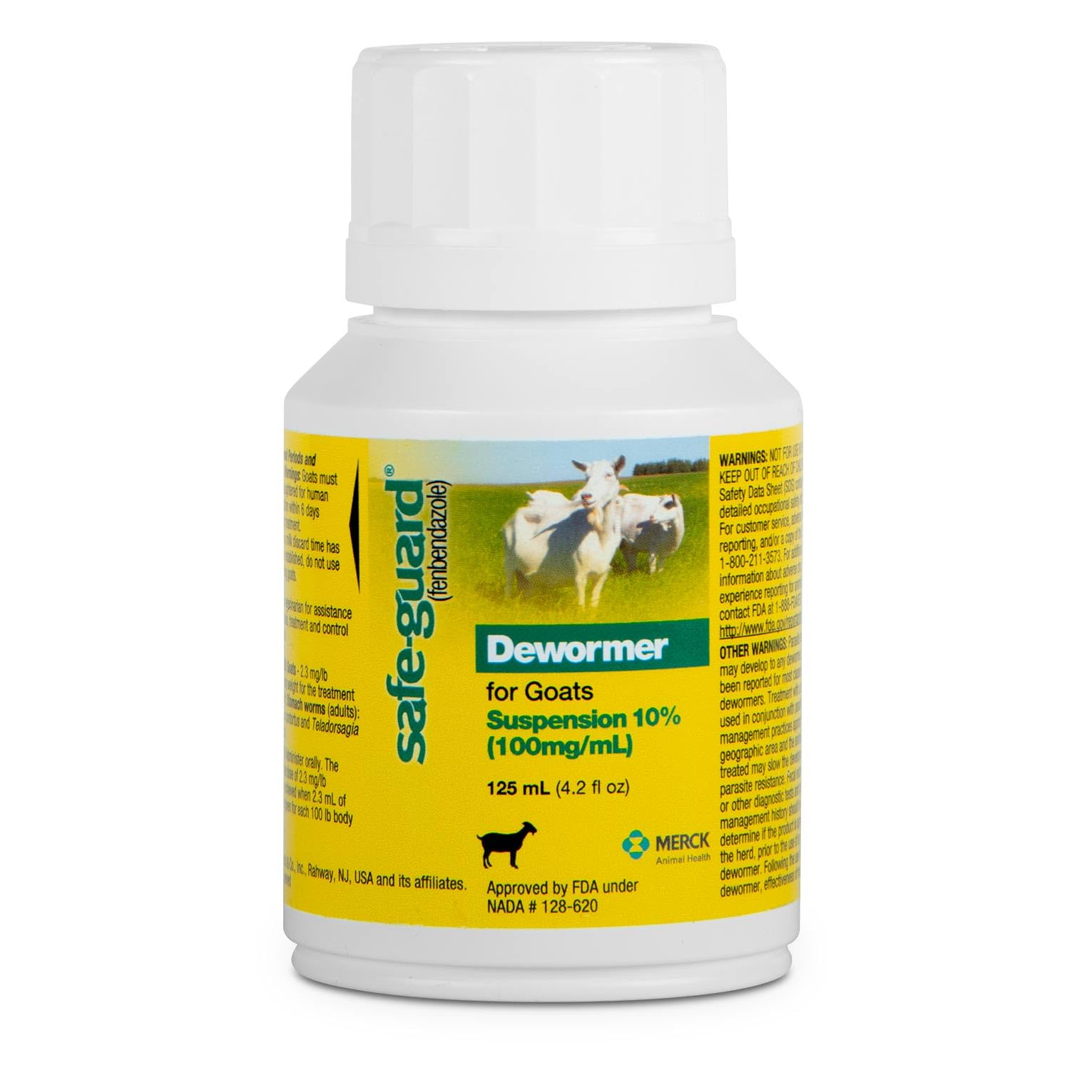 Safe-Guard (Fenbendazole) Dewormer Liquid 125ml