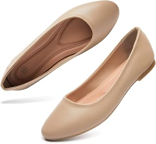 Hash Bubbie Women Flat Ballet Shoes Dress Shoes Comfortable Faux Leather Shoes for Women