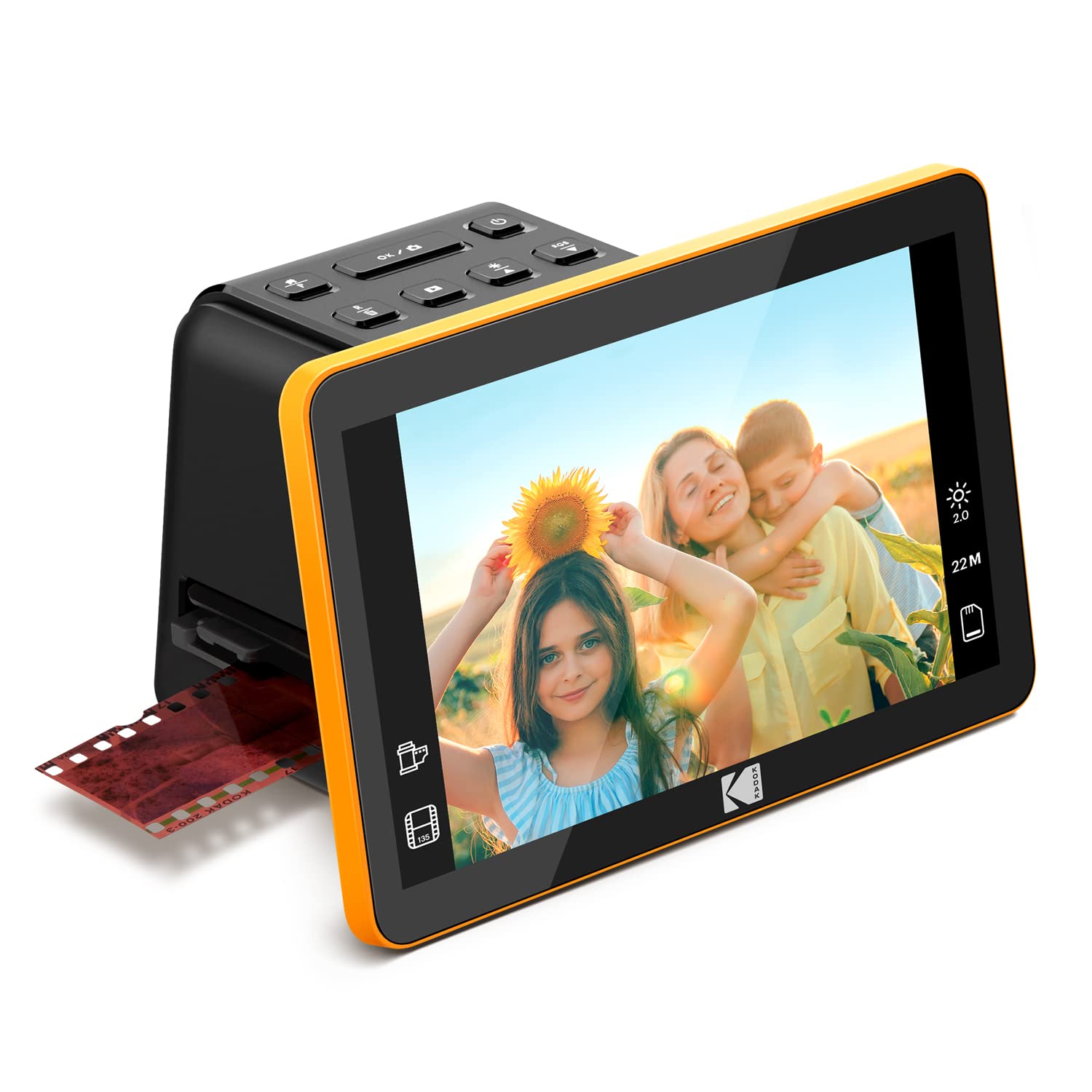 KODAK Slide N Scan Max Film Scanner, Slide Scanner, Black/Yellow | Slide Scanner