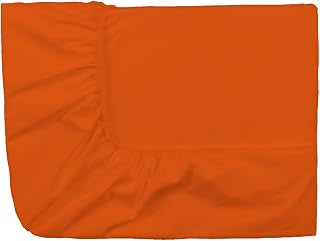 ESSIX Fitted Sheet Cotton Percale Melon 90 x 190 cm