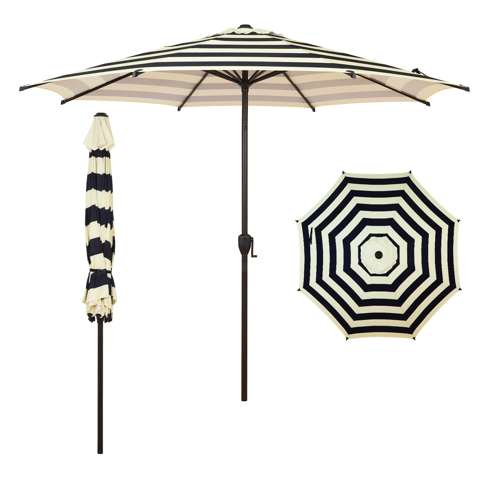 Abba Patio 9FT Lyon Outdoor Patio Umbrella Outdoor Table Umbrella with Push Butt