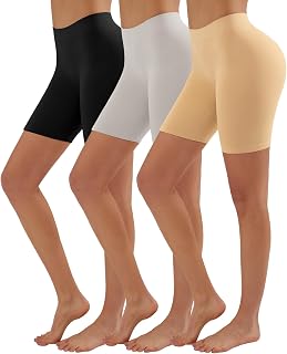 YADIFEN Slip Shorts for Under Dresses Women Seamless Anti Chafing
