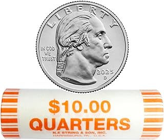 2025 D Washington Quarter Roll Quarter US Mint Uncirculated