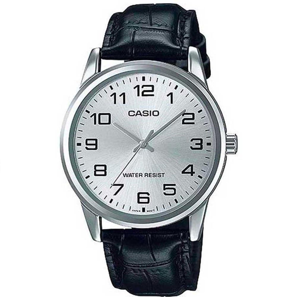 Casio Mtpv001l7b Watch One Size, White, Strap., White, Strap.