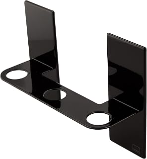 Yamazaki 5731 Magnetic Dispenser Holder, 3 Rows, Black, Approx. W 9.8 x D 3.1 x H 6.7 inches (25 x 8 x 17 cm), Tower for Floating Storage, Easy Installation