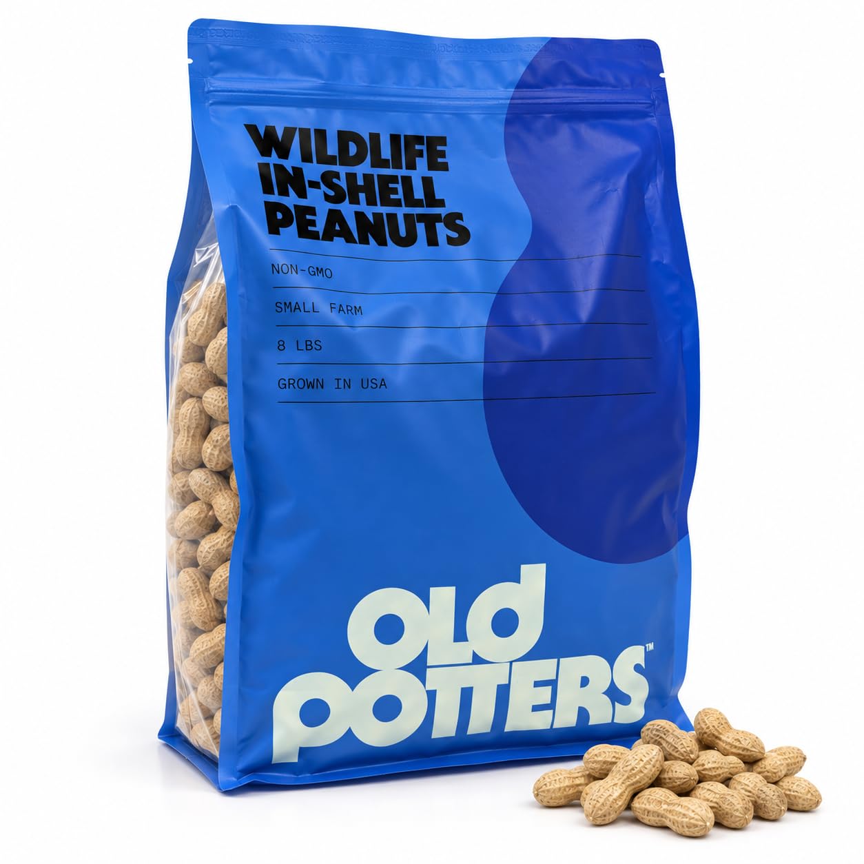 Old Potters Wildlife in-Shell Peanuts for Birds, Squirrels and Wildlife. USA Gro