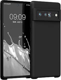 kwmobile Cover for Google Pixel 6 Pro Case - Back Case for Smartphone in TPU Silicone - Rubberized Protection - Black