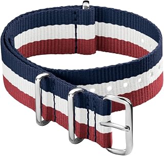 Archer Watch Straps - Classic Military Style Nylon Watch Strap - Choice of Color and Size (18mm, 20mm, 22mm, 24mm)