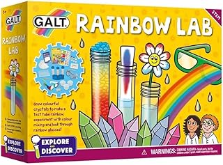 GALT Rainbow Lab, Kids Science Kit with 12 Fun Experiments, Crystals & More | Explore & Discover Children's Science Sets – National Curriculum STEM Toys & Educational Toys for 5+ Year Olds