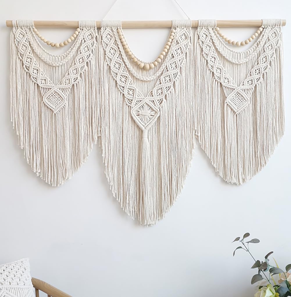 Achart Macrame Wall Hanging Large- Boho Wall Decor- large wall art- Wall Decor L