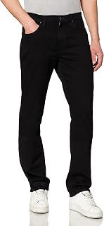 Lee Brooklyn Straight H Jeans for Men, Clean Black Cs, 36W / 32L
