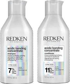 REDKEN Acidic Bonding Concentrate Shampoo and Conditioner Set, Sulphate Free for a Gentle Cleanse, Strengthens Bonds, Repairs Damage, Intensely Conditions and Protects Colour