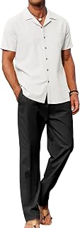 COOFANDY Men's Classic Business Suit Trousers Set (Pack of 2)