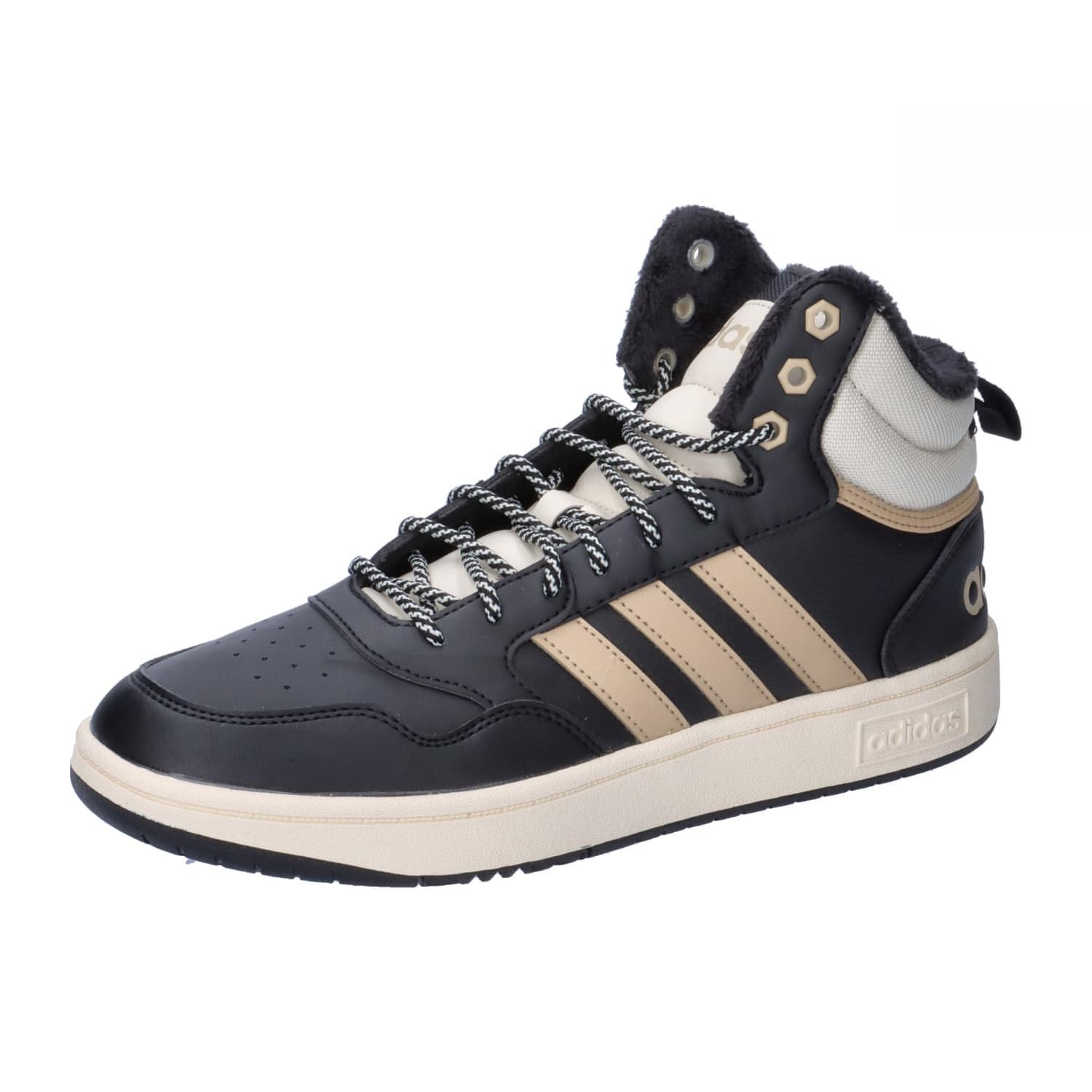 adidas Hoops 3.0 Mid Lifestyle Basketball Classic Fur Lining Winterized ShoesMen