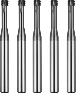 Metric Thread Mill Cutter Carbide for Stainless Steel 60 Degrees 5pcs M6×1