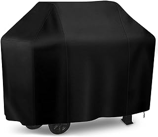 i COVER Grill Cover, 58 inch BBQ Grill Cover for Outdoor Grill, Anti-UV & Fade Resistant Gas Grill Cover, Waterproof Barbecue Grill Covers for Weber, Char-Broil, Nexgrill and More, Black