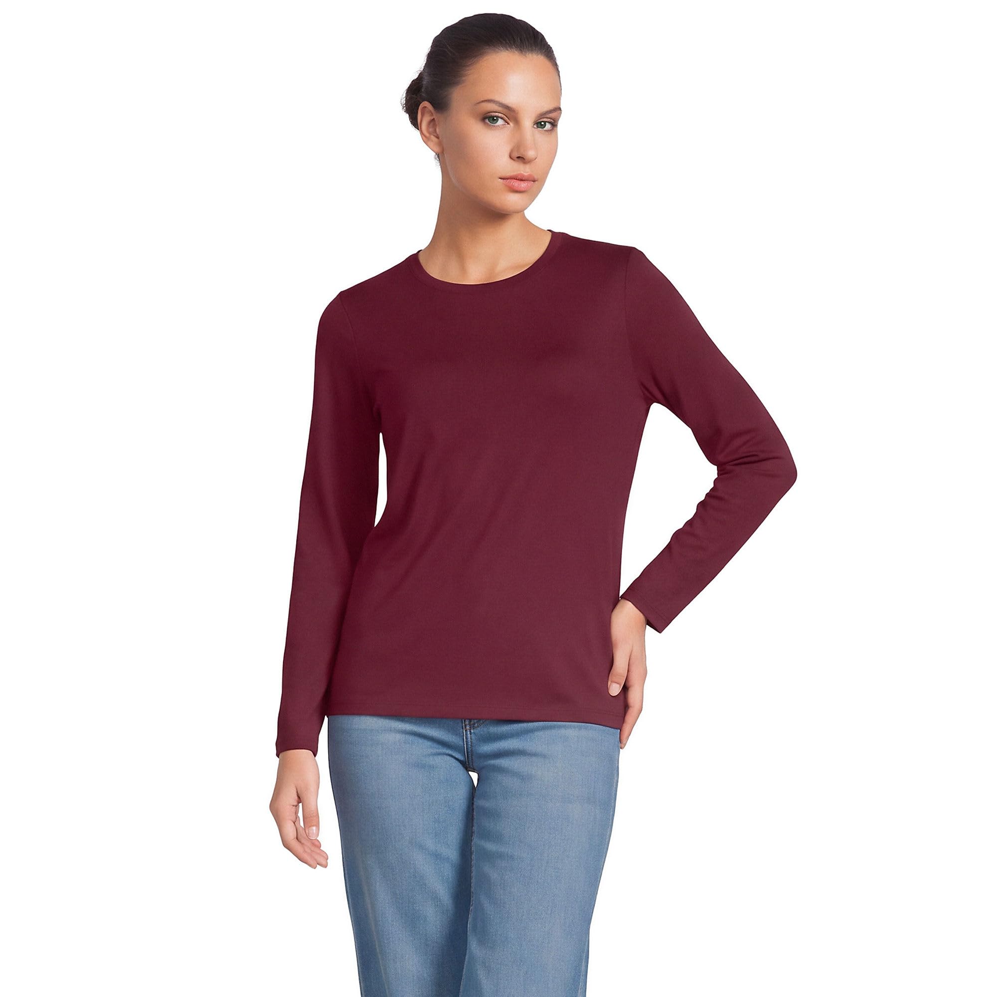 Lands' End Women's Supima Long Sleeve Crew Tee