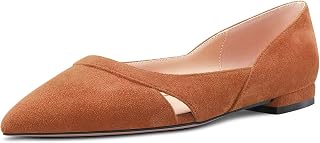 Castamere Women's Low Heel Pointed Toe Slip-on Pumps Wedding Classic 1cm Heels