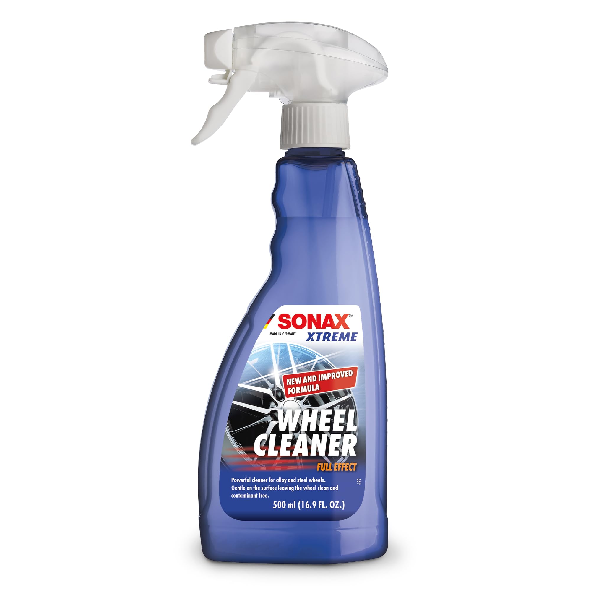 SONAX Wheel Cleaner Full Effect, Non-Acid Brake Dust Cleaner, 500 ml | Color-cha
