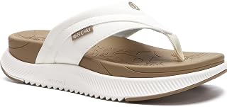 ONCAI Women's Orthotic Cushion Flip Flops Recovery Walking Sandals for Women with Arch Support Summer Comfortable Slip On Flip Flops for Womans Size 6-12