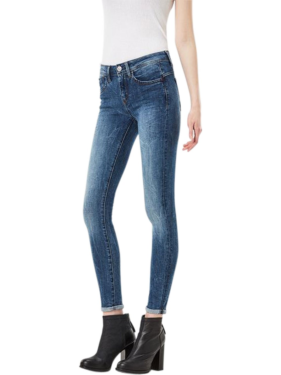 G-STAR Women's Lynn Mid Waist Skinny Jeans