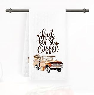 Kitchen Towel Decorative, Quick-Drying Cloth Dish Tea Towel Reusable Bar Hand Dish Cloth Bathroom Soft Kitchen Home Supplies-Coffee-6