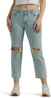Wrangler - Rodeo Crop Jeans High Waist and Straight Leg, Women's Jeans