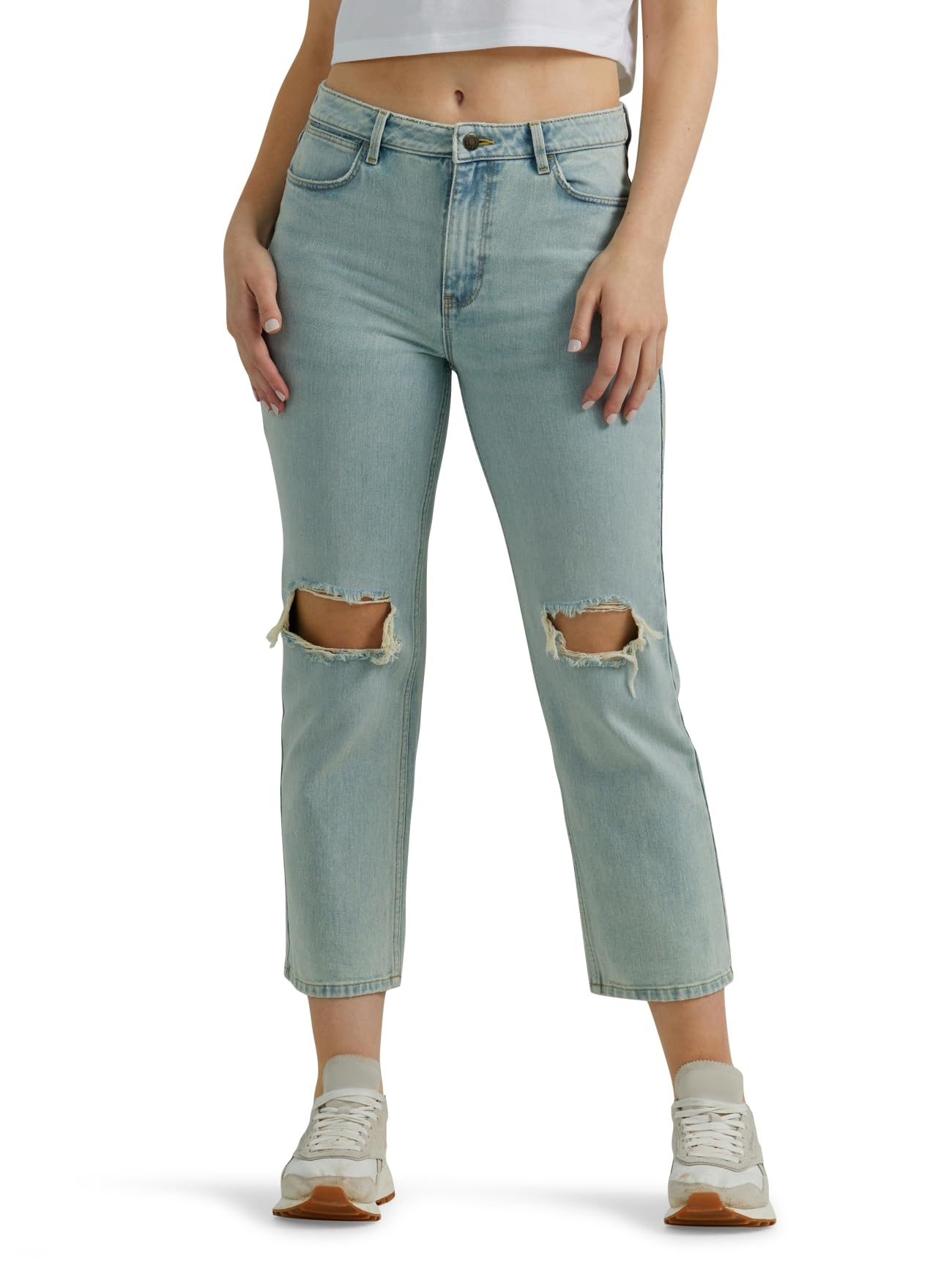 Wrangler - Rodeo Crop Jeans High Waist and Straight Leg, Women's Jeans