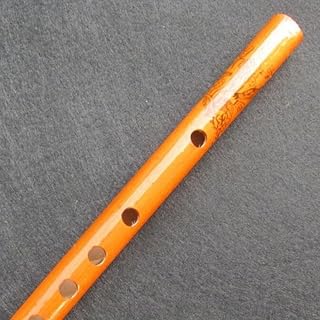 1Pc Chinese Traditional 6 Hole Bamboo Flute Clarinet Musical Instrument Wood Color
