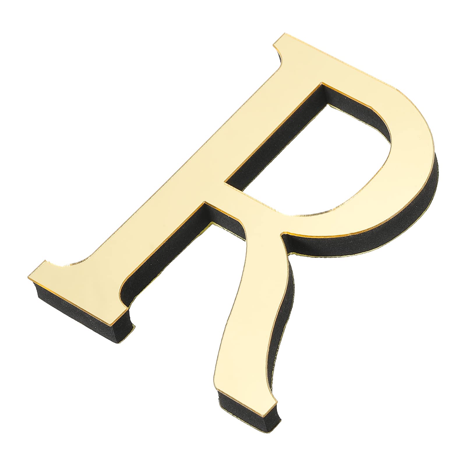 3D Acrylic Alphabet Mirror Wall Stickers Letter R Self-Adhesive Home Decor Lette