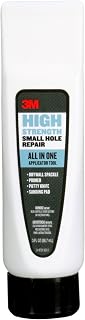 3M High Strength Small Hole Repair, All-in-One Applicator Tool | Quick and Easy Repair for Nicks and Nail Holes, Includes Putty Knife, Spackle, and Sanding Pad For Wall Repairs
