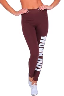 FUTURO FASHION - Long Sports Leggings - Running/Gym/Fitness - Cotton - Printed
