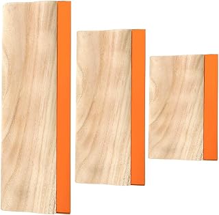 Caydo 3 Sizes Wooden Screen Printing Squeegee, 75 Durometer Ink Scraper | 5.9, 9.4, 13.7 inches,for screen printing fabric, DIY craft, ink scraper, wooden handle