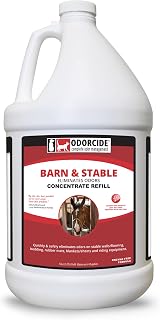 Odorcide Animal-Safe Odor Eliminator for Barns & Stables - Horse & Cattle Supplies - Non-Enzymatic Odor Neutralizer - 64 oz (Unscented, Colorless, Spray)