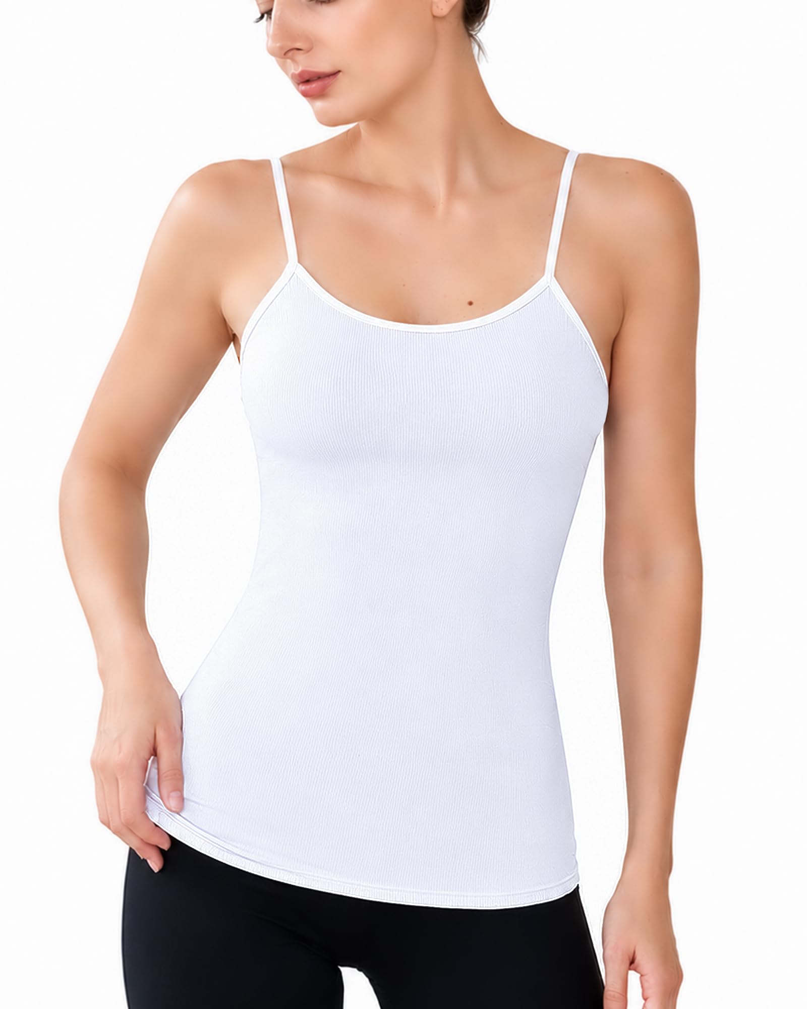 Women’s Ribbed Knit Lace Trim Tank Top – Lightweight Layering and Lounge Sleevel