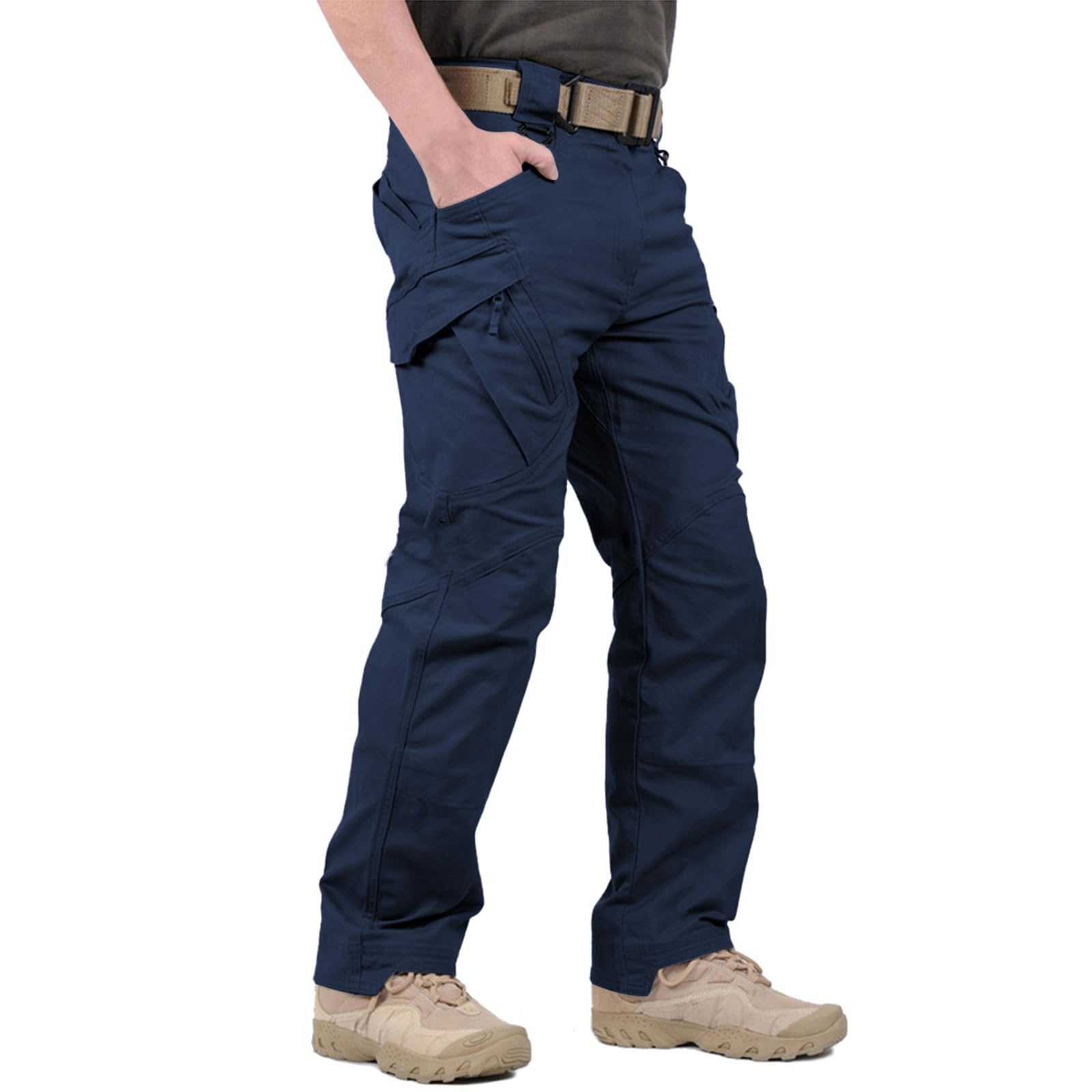 Hiwise Men's Ripstop Tactical Pants Water Resistant Stretch Cargo Pants Lightwei