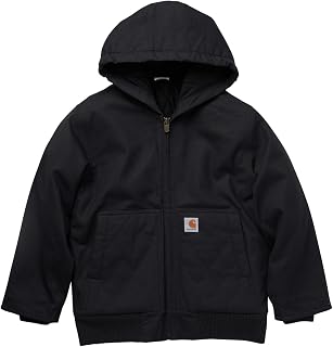Carhartt Active Jac Jacke mit Reißverschluss und Kapuze, Isoliert Insulated Jacket with Zip and Hood Children and Youth