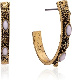 Montana West Rustic Couture's Western Concho Hoop Earrings for Women
