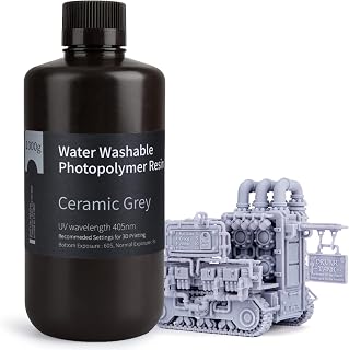 ELEGOO Washable 3D Resin Quick Curing UV Grey Clay 1000g