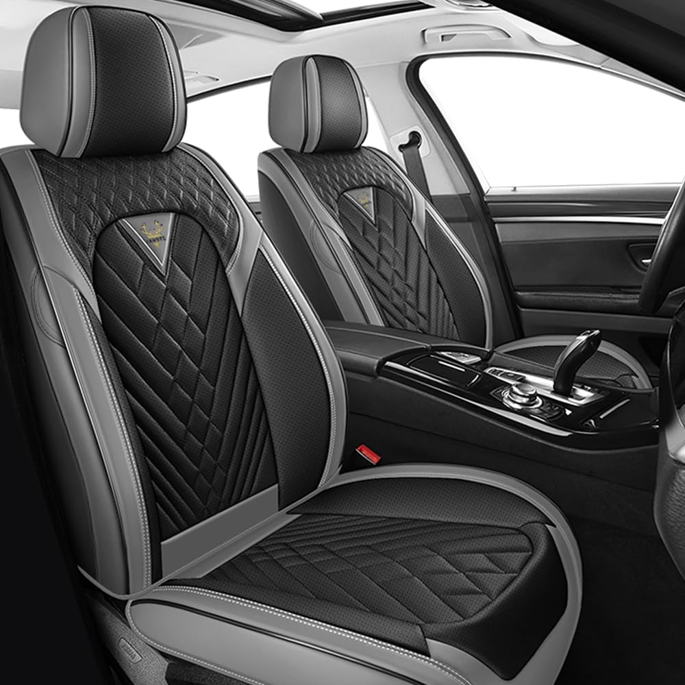 Car Seat Covers for Toyota Corolla 1999-2026, Premium Nappa Leather Waterproof &